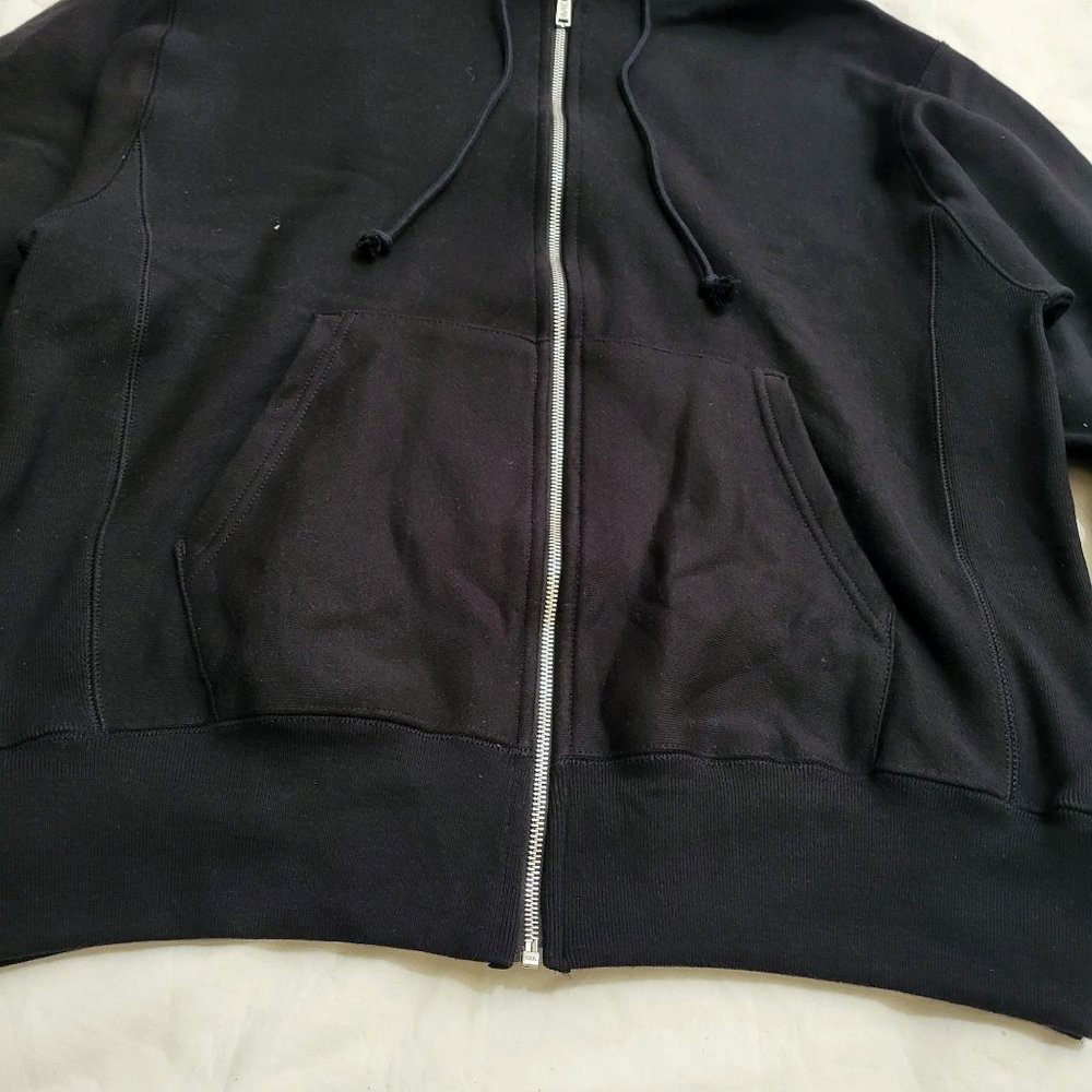 Champion LIFE Reverse Weave® Full Zip Hoodie Oxford Black Small Medium Stretch - Picture 3 of 6
